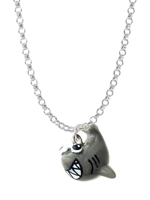 Resin Shark Charm Necklace