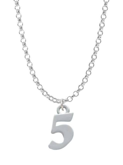 Number - 5 - Charm Necklace