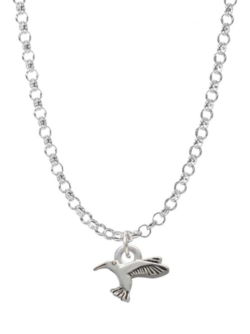Mini Hummingbird Charm Necklace