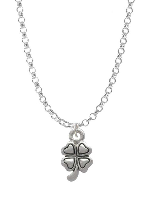 Mini Four Leaf Clover Charm Necklace