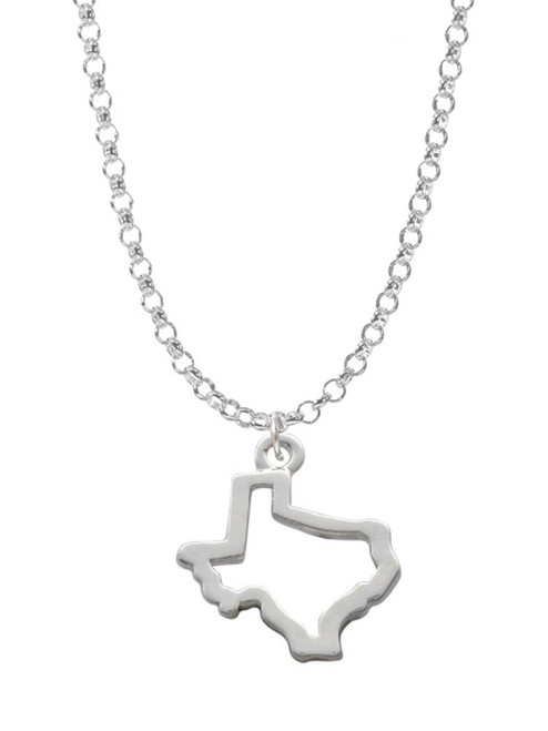 Texas Outline Charm Necklace