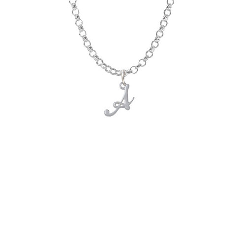Mini Gelato Script Initial - A - Charm Necklace