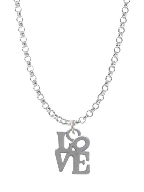 Mini Love in Square Charm Necklace