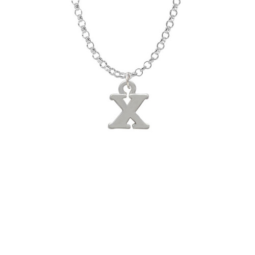 Small Greek Letter - Chi - Charm Necklace