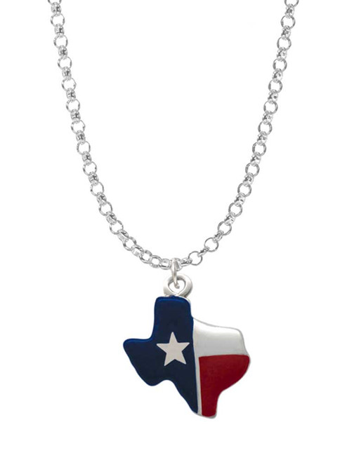 Red and Blue Texas Charm Necklace