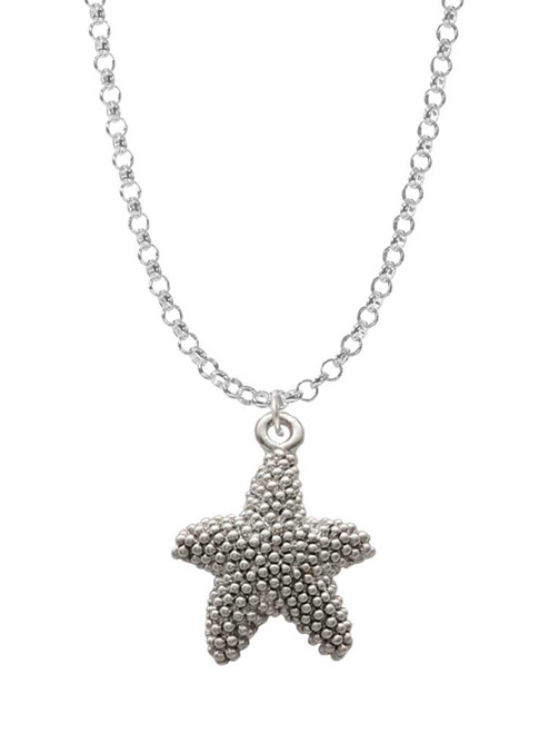 Antiqued Starfish Charm Necklace