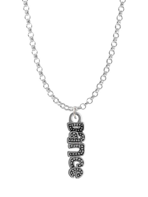 Beaded ''Dance'' Charm Necklace