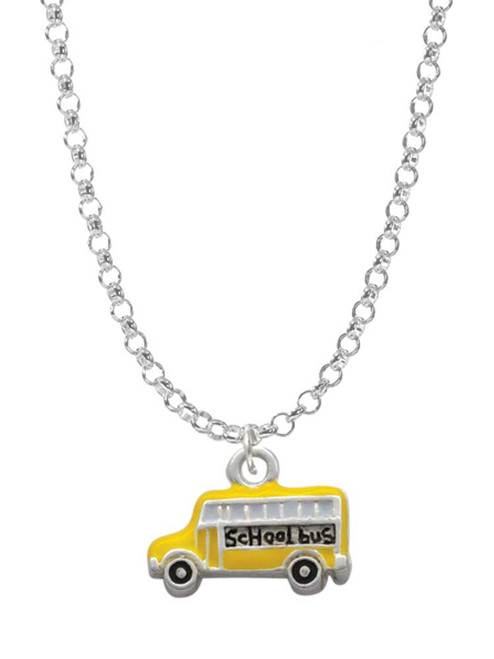 School Bus - Side Charm Necklace