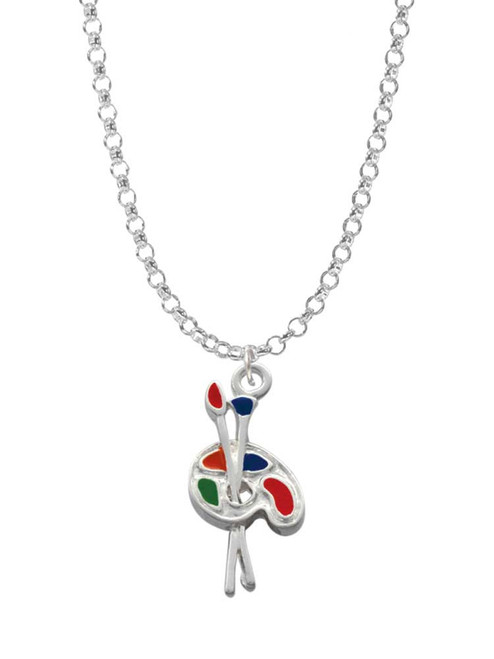 Paint Palette Charm Necklace