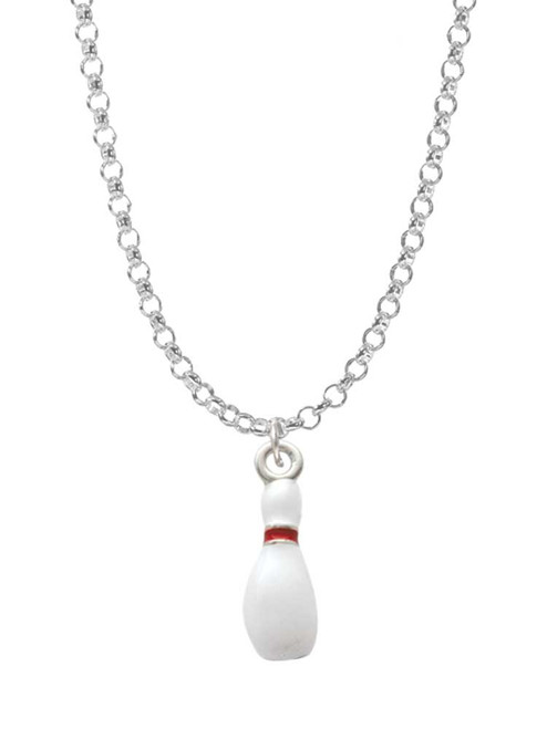 Bowling Pin Charm Necklace