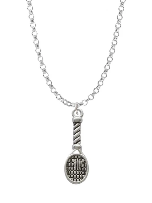 Tennis Racquet Charm Necklace