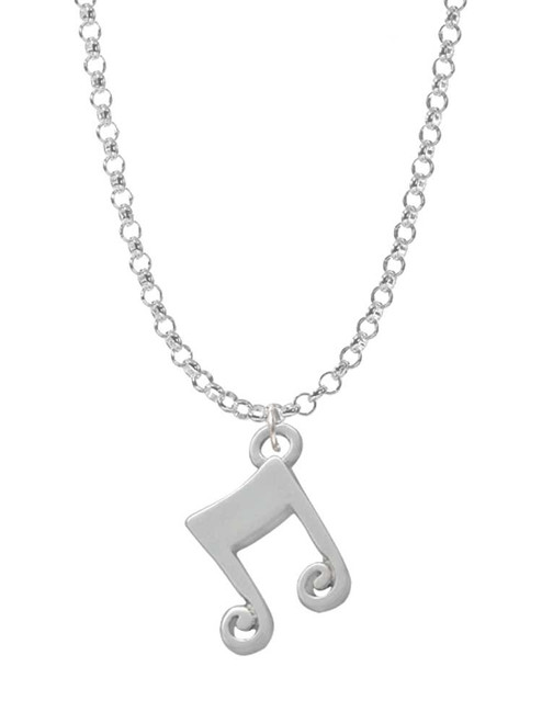 Double Music Note Charm Necklace
