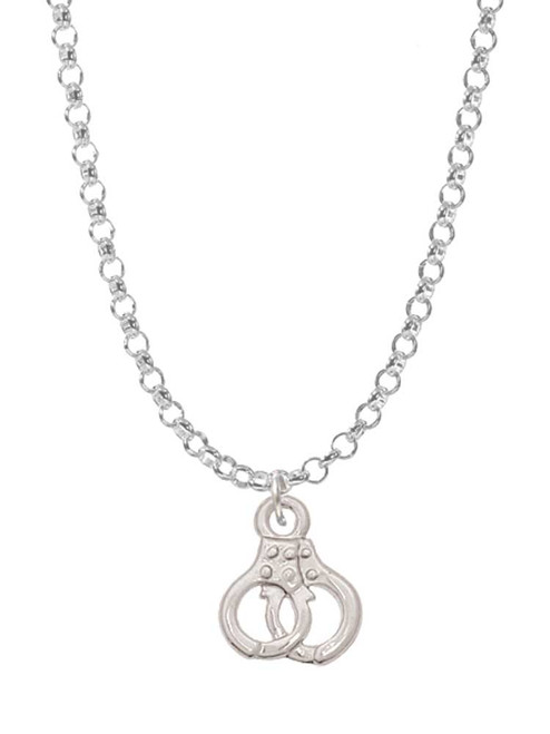 Mini Handcuffs Charm Necklace