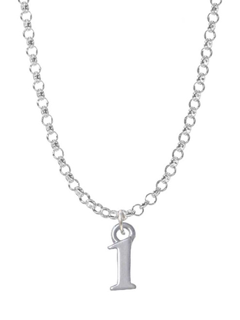 Small Number - 1 - Charm Necklace