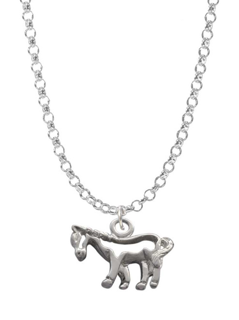 Horse - Outline Charm Necklace