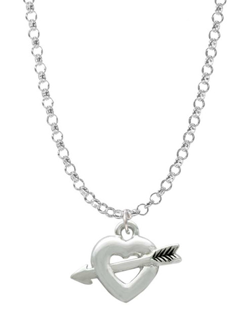 Heart with Arrow Charm Necklace