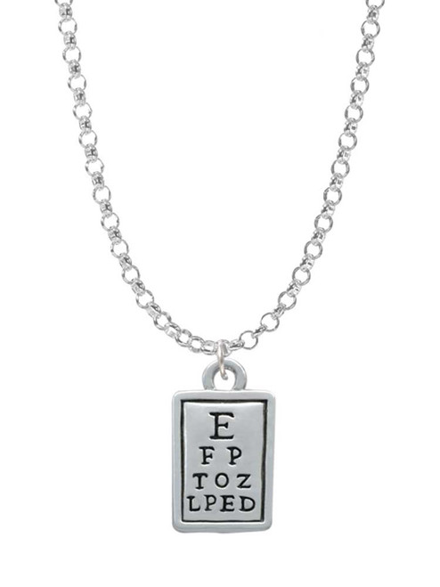 Eye Chart Charm Necklace