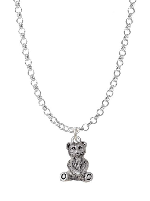 Mini Teddy Bear Charm Necklace