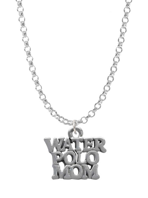 Water Polo Mom Charm Necklace