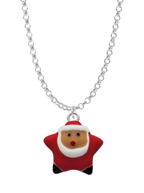 Star Santa Charm Necklace