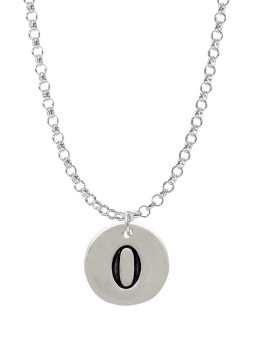 Disc 1/2'' Number - 0 - Charm Necklace