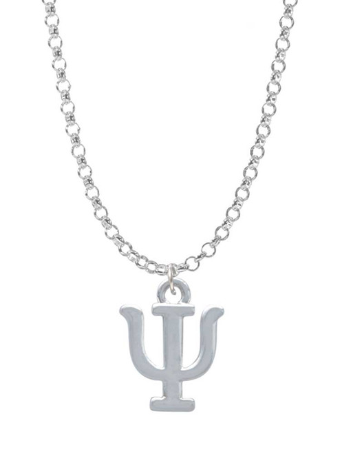 Large Greek Letter - Psi - Charm Necklace