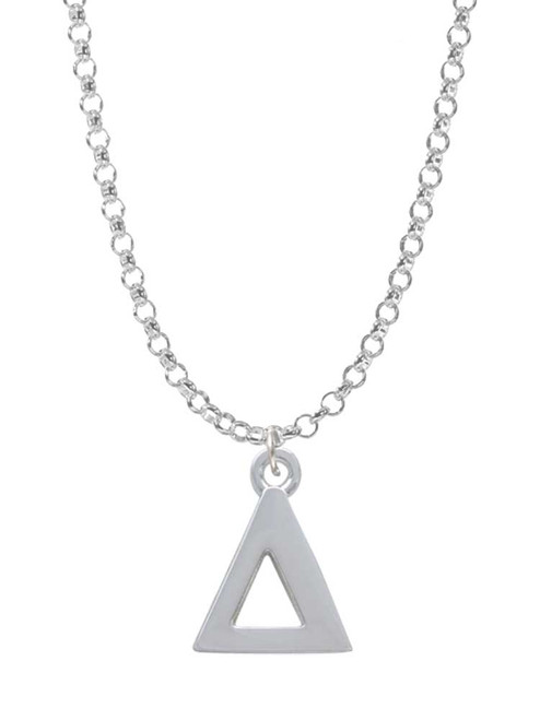 Large Greek Letter - Delta - Charm Necklace
