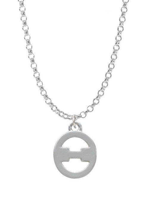 Large Greek Letter - Theta - Charm Necklace