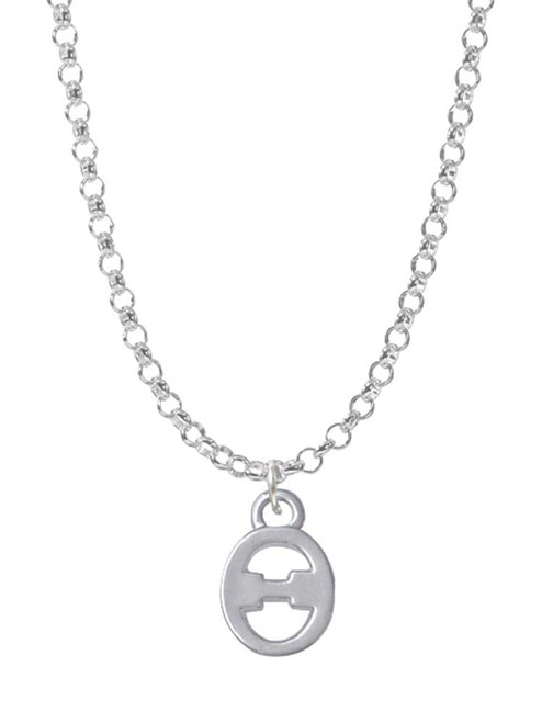 Small Greek Letter - Theta - Charm Necklace