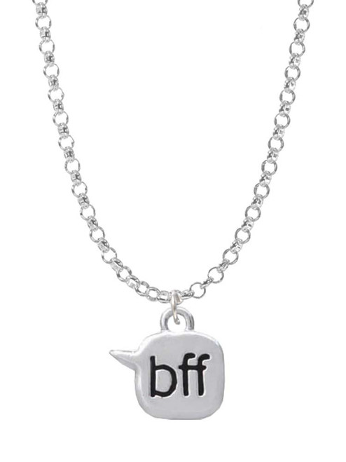 Text Chat - bff - Best Friends Forever - Charm Necklace