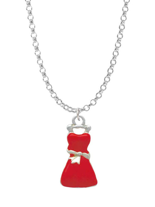 Red Dress Charm Necklace