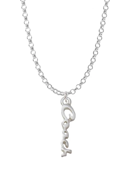 Small Coach Script Charm Necklace