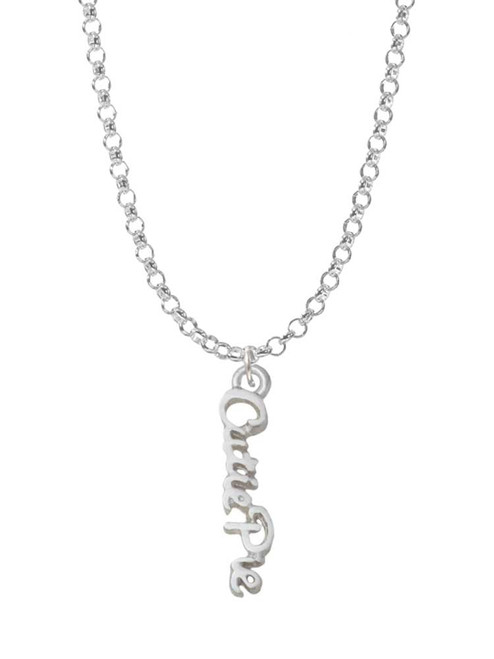 Small Cutie Pie Script Charm Necklace