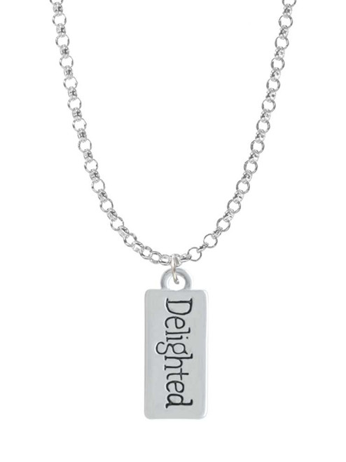 Delighted Rectangle Charm Necklace