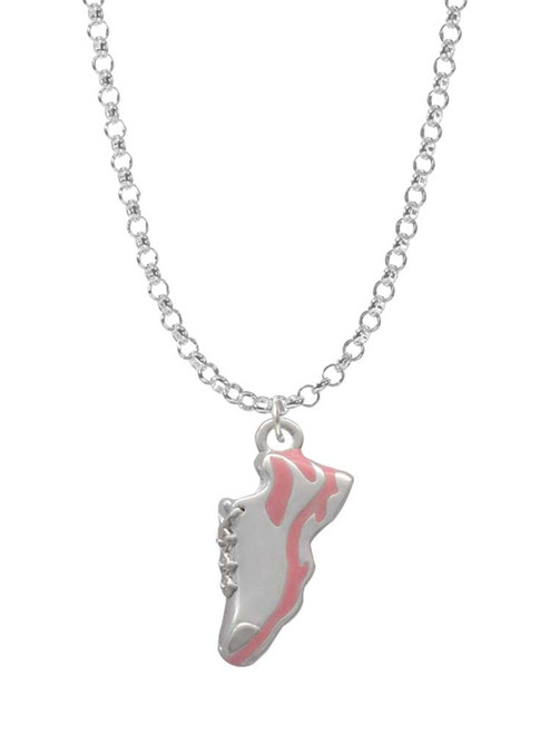 Pink Running Shoe Charm Necklace