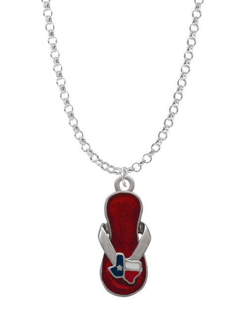 Texas Flip Flop Charm Necklace