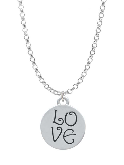 Love Circle Charm Necklace