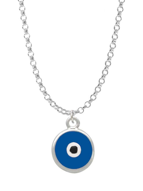 Blue Evil Eye Good Luck Charm Necklace