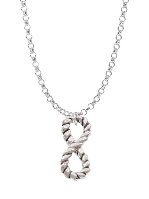Infinity Rope Charm Necklace