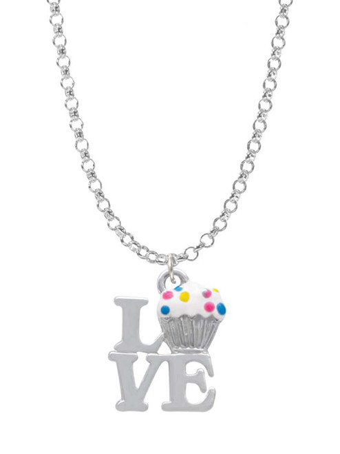 Love with Vanilla Cupcake Charm Necklace