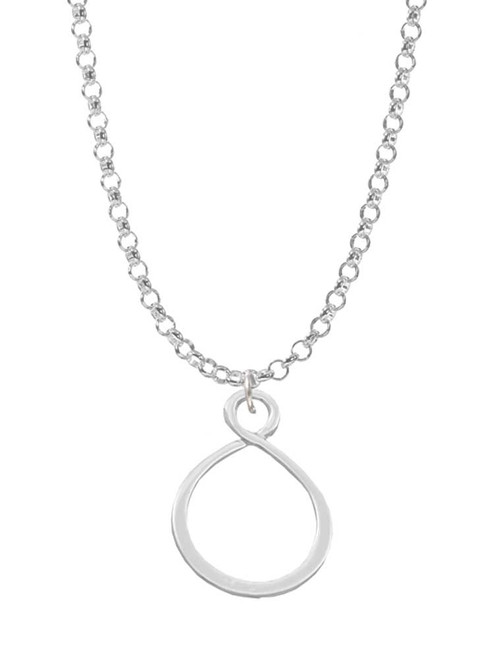 Infinity Loop Charm Necklace