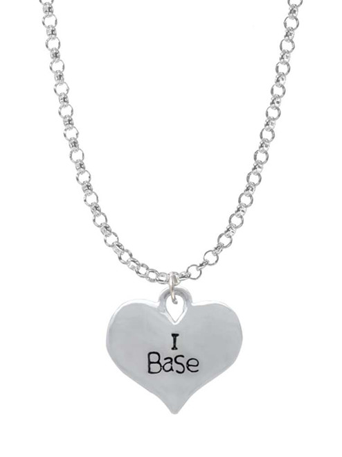 I Base Heart Charm Necklace