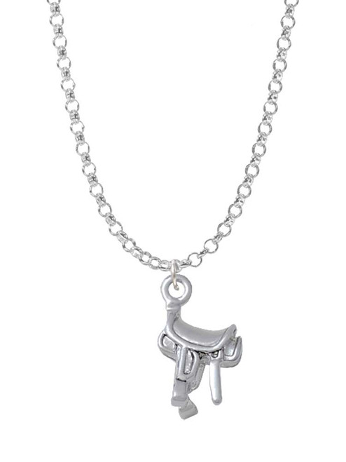 English Saddle Charm Necklace