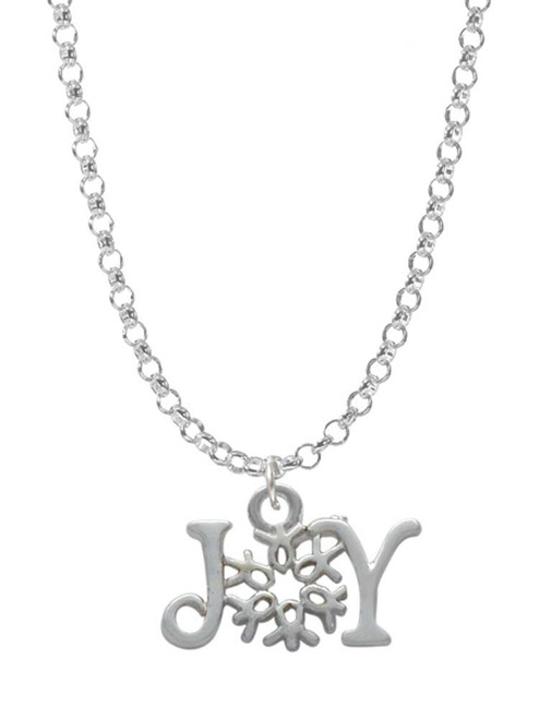 Joy with Snowflake Charm Necklace