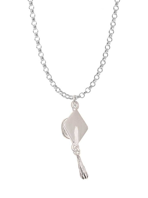 Graduation Hat Charm Necklace