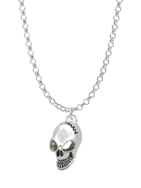 Large Skull Charm Necklace