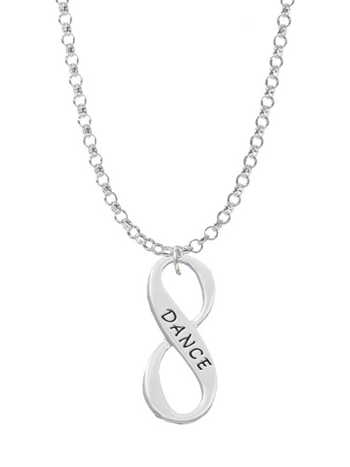 Dance Infinity Sign Charm Necklace