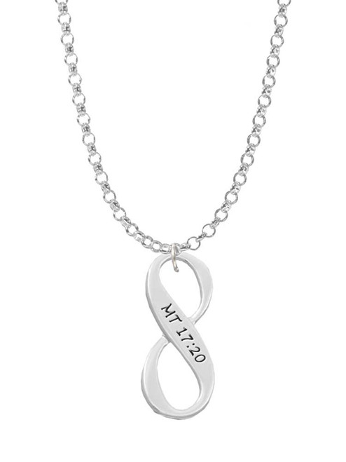 Matthew 17:20 Infinity Sign Charm Necklace
