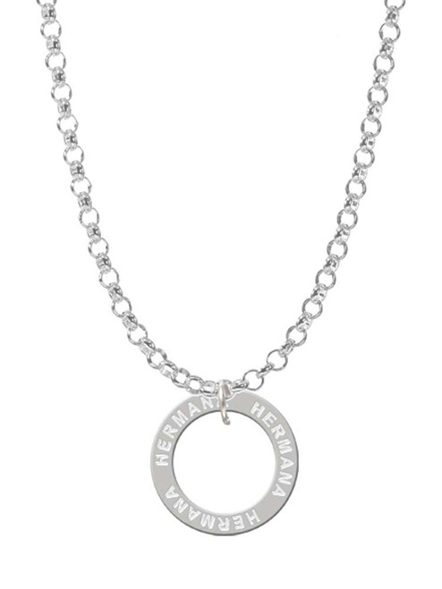 Hermana Eternity Ring Charm Necklace