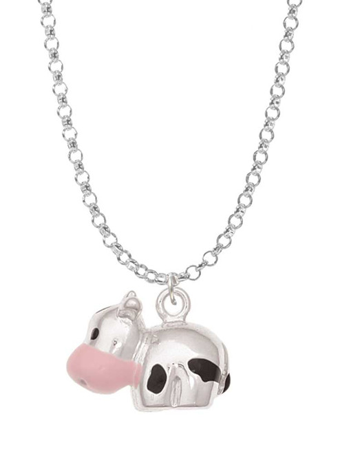 Spotted Cow Charm Necklace